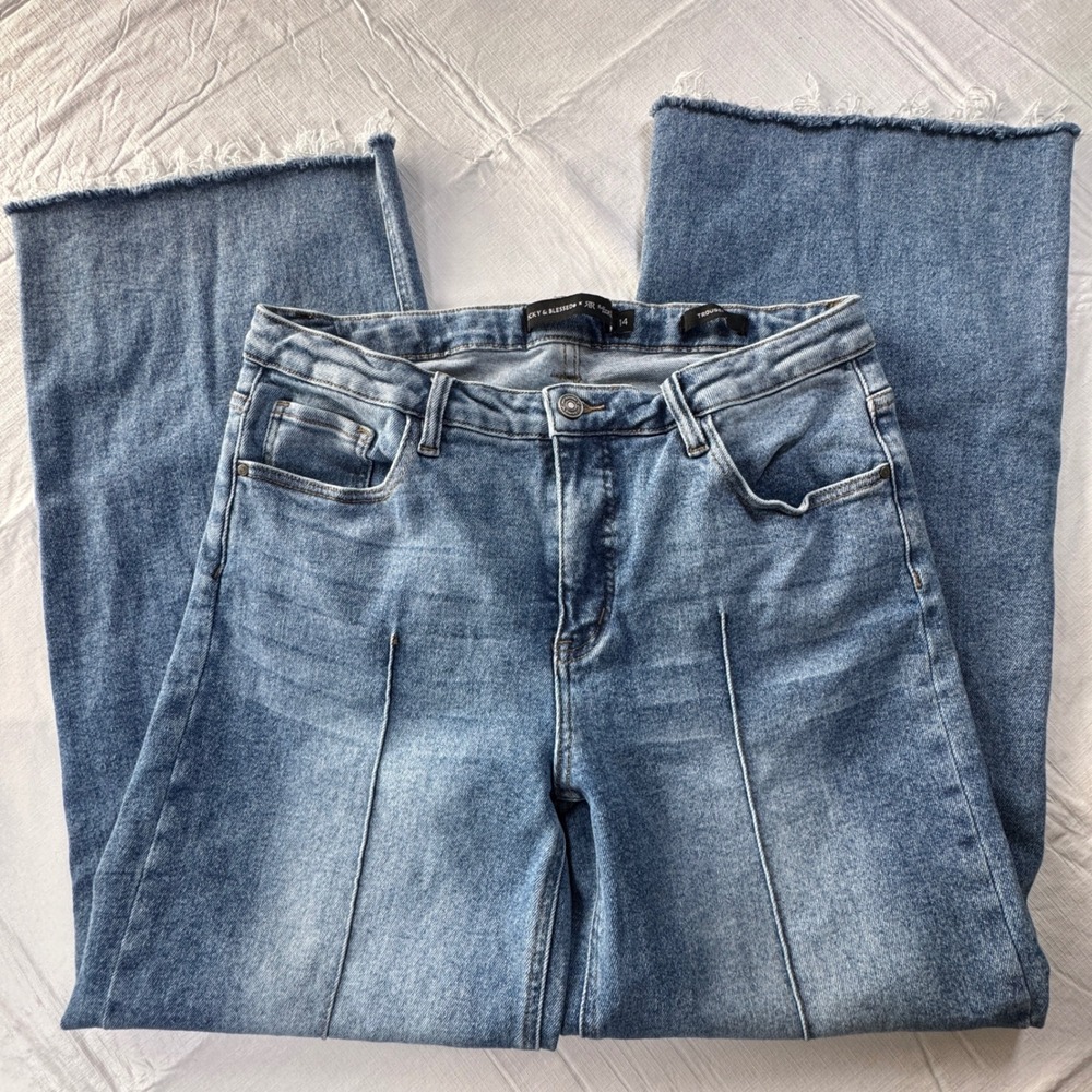 Lucky & Blessed x RR Rolling Ranch Western Trouser Fit Raw Hem Jeans 14 JE425-SW